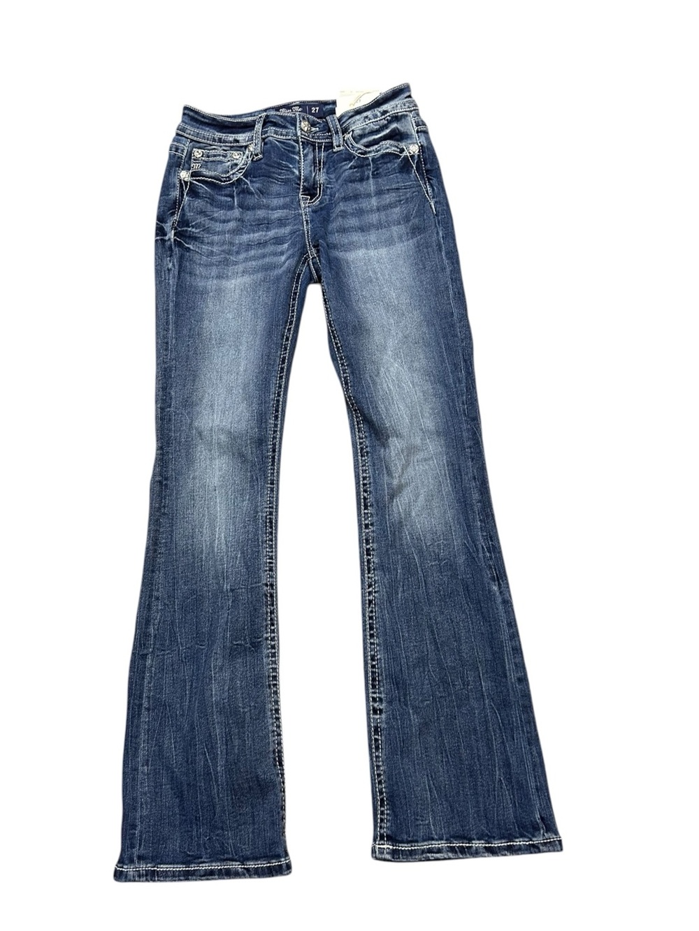 NWT Miss Me Jeans Midrise Boot 27x32
